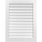 Ekena Millwork Vertical Surface Mount PVC Gable Vent: Non-Functional, w/3-1/2"W x 1"H, Standard Frame, 30"W x 40"H GVPVE30X4001SN - alternate 1
